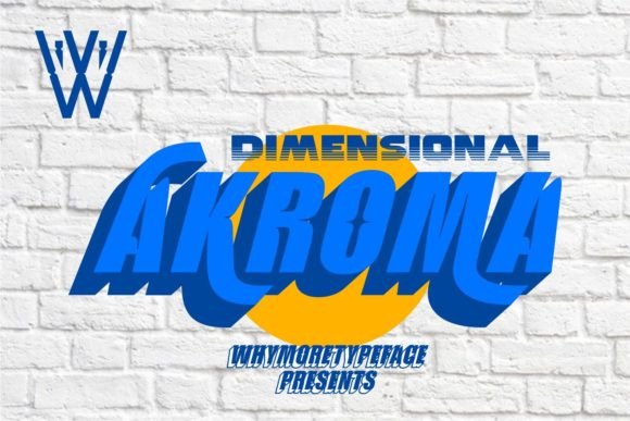 Akroma: A Display Font That Moves With Your Message