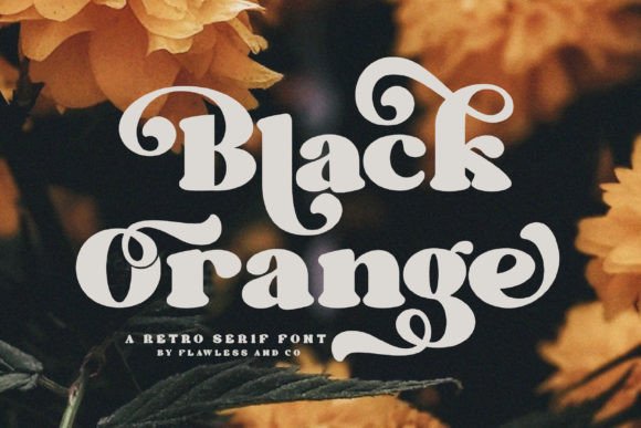 Black Orange: A Retro Serif Font for Editorial Warmth
