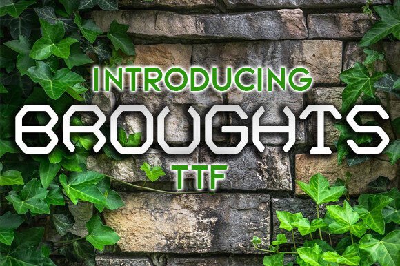 Broughts: A Thoughtful Sci-Fi Display Font for Editorial Identity