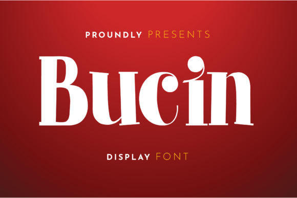 Bucin Font: A Natural Brush Display Typeface for Handmade Brands
