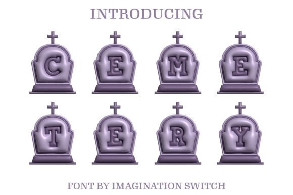 Cemetery Inflated: A Bold Display Font with Dimension