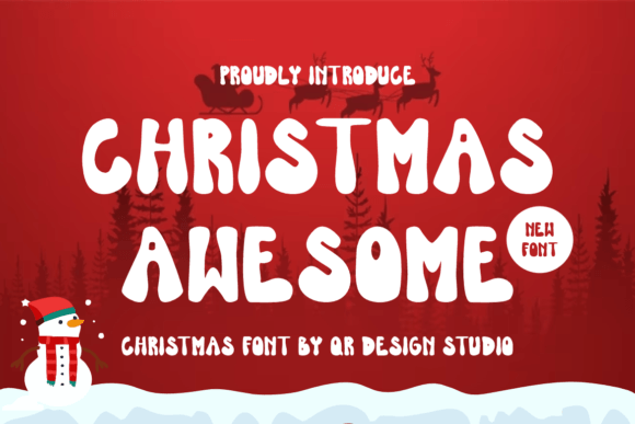Christmas Awesome: A Bold Display Font for Scroll-Stopping Campaigns
