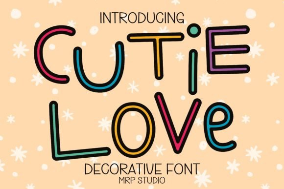 Cutie Love: A Playful Display Font for Digital Branding