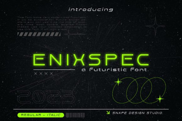 Enixspec: A Bold Display Font That Elevates Digital Branding