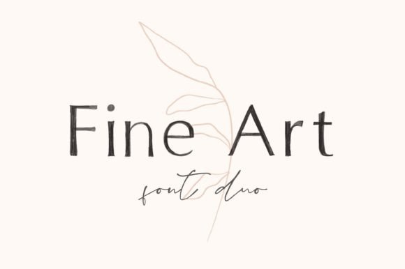 Fine Art Duo: A Display Font That Elevates Brand Voice