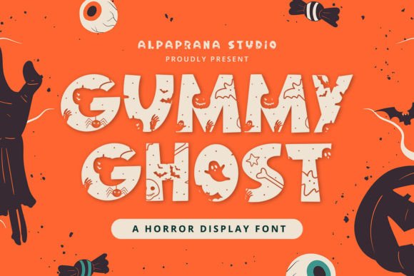 Gummy Ghost: A Display Font That Balances Spooky & Sweet