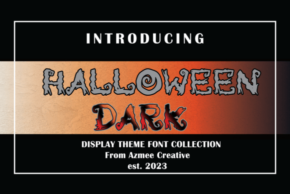Halloweendark: A Display Font That Makes Handmade Magic