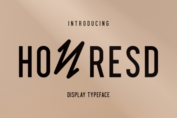 Honresd: A Display Typeface That Commands Attention