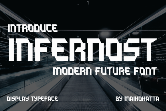 Infernost: A Futuristic Display Font for Editorial Identity