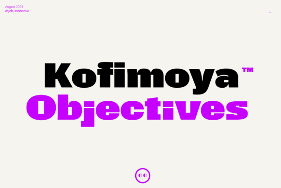 Kofimoya: A Confident Display Font for Digital Branding