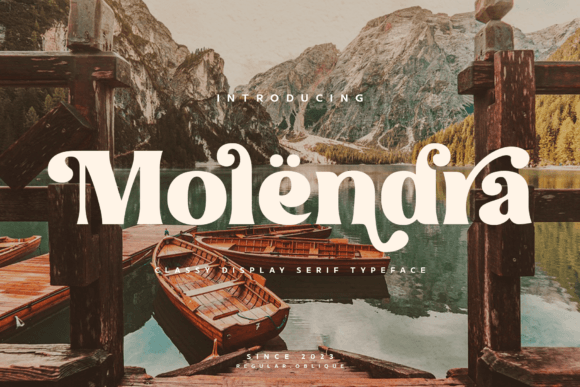 Molendra: A Display Serif Font That Commands Attention