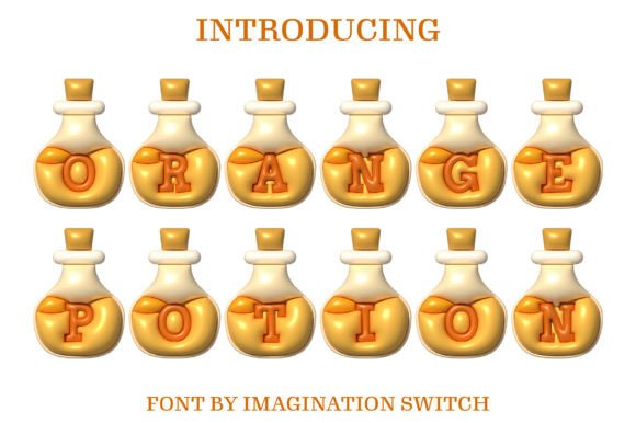 Orange Potion Inflated: A Vibrant Display Font That Pops—With Limits