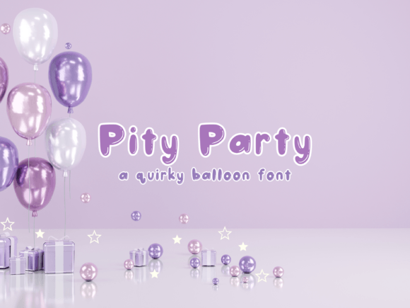Pity Party Font: A Playful Display Typeface for Festive Digital Branding
