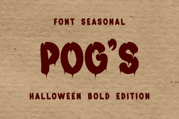Pog s: A Spooky, Soulful Display Font for Editorial Moments