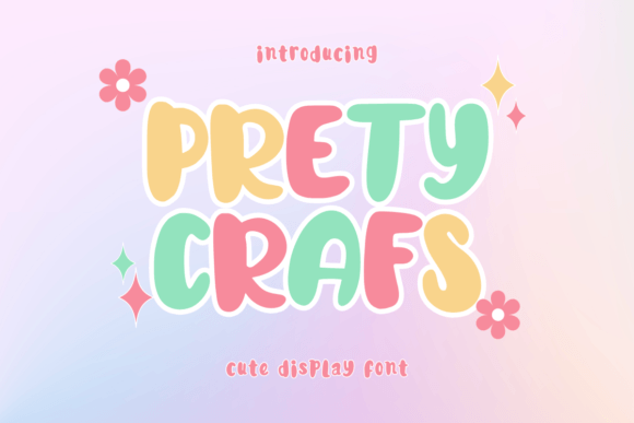 Prety Crafs: A Playful Display Font for Digital Branding