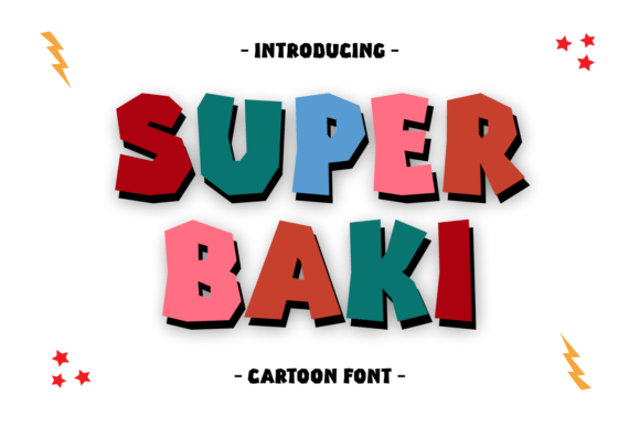 Super Baki: A Playful Display Font for Digital Branding