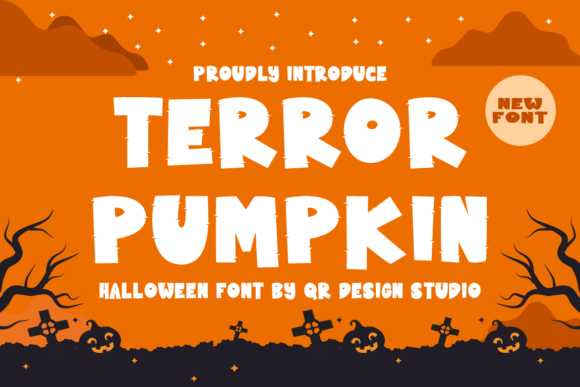 Terror Pumpkin: A Bold Display Font for Handmade Creators