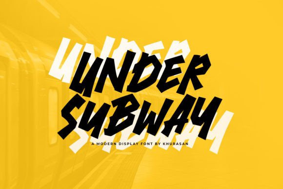 Under Subway: A Bold, Gritty Display Font That Means Business
